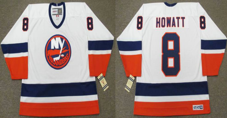 2019 Men New York Islanders #8 Howatt white CCM NHL jersey->new york islanders->NHL Jersey
